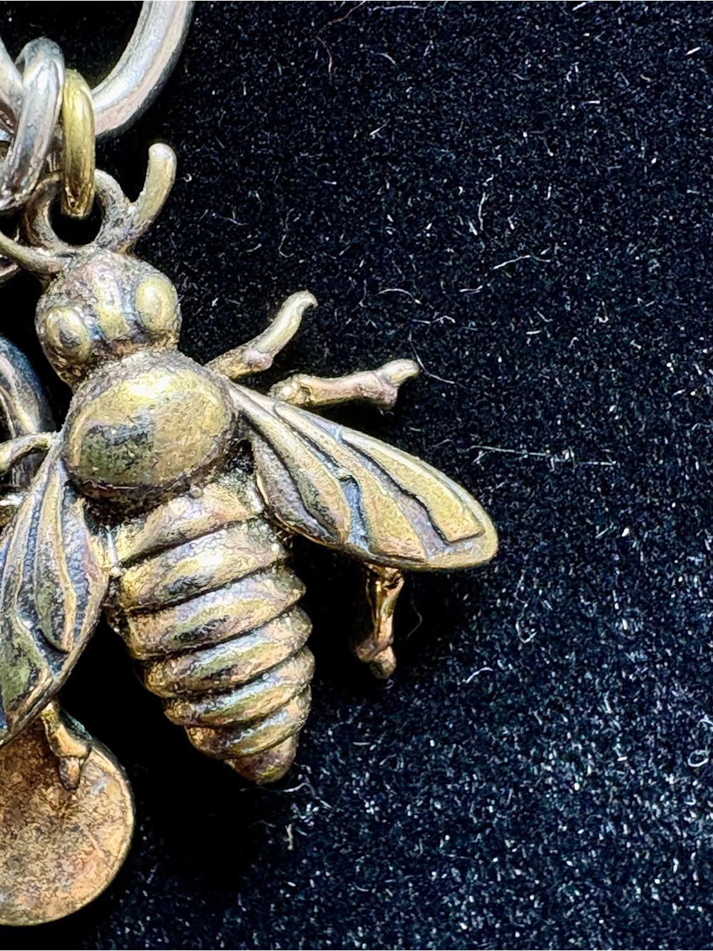 Lucky Brand Bee & Honeycomb Charm Bracelet-Beautiful Construction. Adorable! - Picture 7 of 15